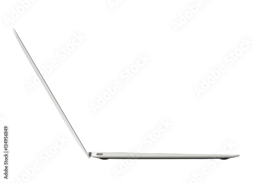 Cuadros en Lienzo Ultra thin laptop computer, side view