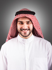 Wall Mural - Smiling handsome Arabian man