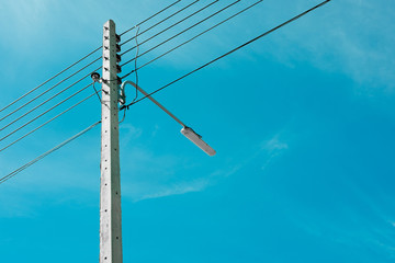 Electric pole and wire