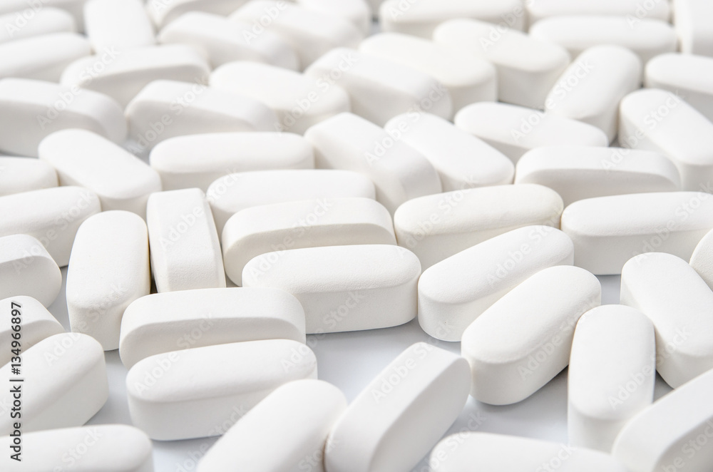 Stock-Foto „Weiße Tabletten“