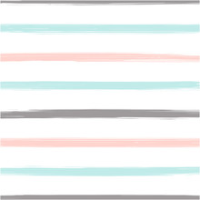 Surface With Grey, Mint And Pink Stripes. Striped Background For Textile, Wallpaper, Web Design, Wrapping Paper, Fabric, Paper. Trendy Colors. Grunge Style