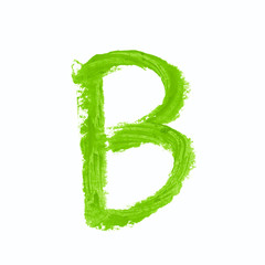 Sticker - Single abc letter symbol isolated