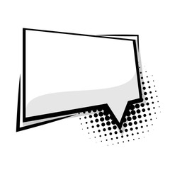 Wall Mural - comics book sketch explosion sudden burst bomb blank template comic text speech square cloud bubble.
