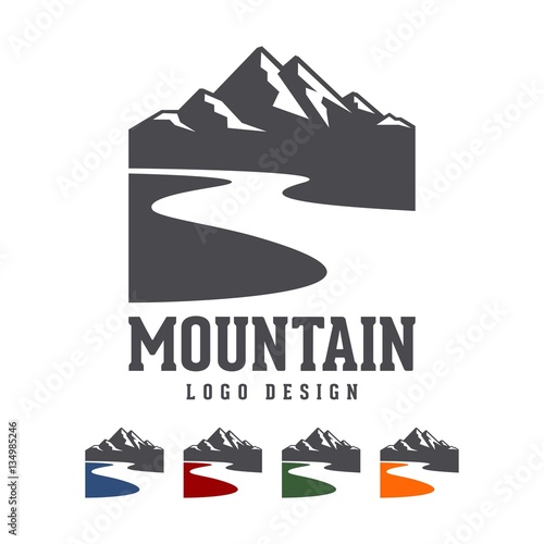 wallpapers Vector Logo De River https stock adobe com es images mountain river vector logo 134985246 start checkout 1 content id 134985246