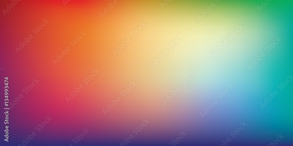 Rainbow Gradient Mesh Blurred Background - obrazy, fototapety, plakaty 