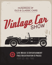 Vintage Car Show Poster Template