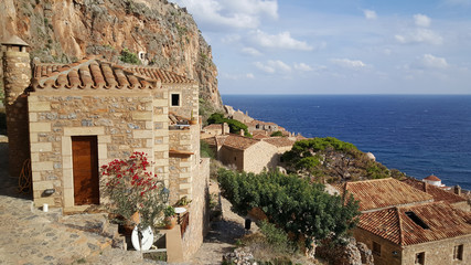 Houses in the village Monemvasia