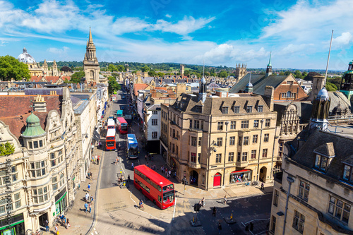 Fotomural Panoramic aerial view of Oxford