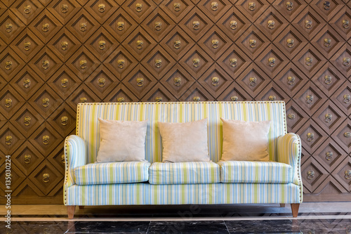 Stripes cloth sofa
