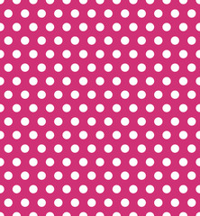 Poster - Seamless polka dot pattern. Colorful stamp for wrapper, fabric, apparel, invitation card, paper, wallpaper. Vector illustration