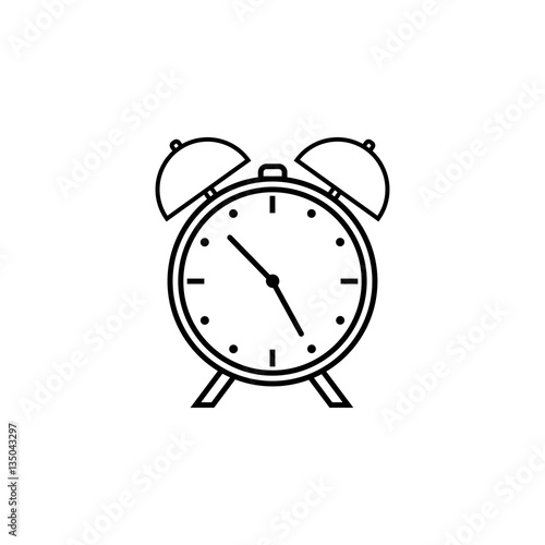 Alarm Clock Line Icon School And Office Element Watch With Bells Vector Graphics A Linear Pattern On A White Background Eps 10 Buy This Stock Vector And Explore Similar Vectors At