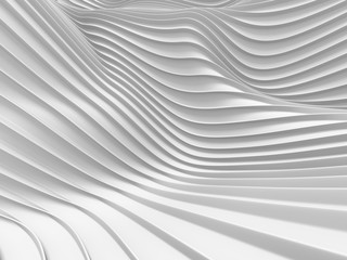 White stripe waves pattern futuristic background