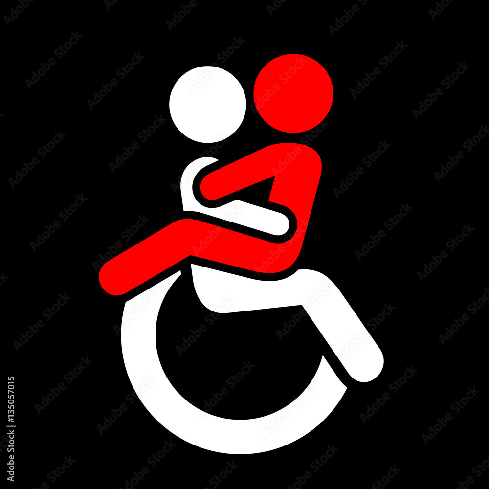 handicap sex Vector pictogram - two persons are having sex on wheelchair. Sex life,  sexual intercourse and physical love of handicapped, disabled and paralysed  people の Stock ベクター | Adobe Stock