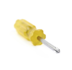 Tiny crosshead screwdriver isolated