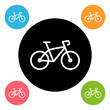 Round bike icon