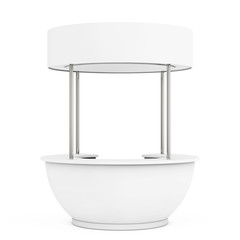 Poster - Blank Promotion Stand. 3d Rendering