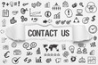 © magele-picture - Contact Us / weißes Papier mit Symbole