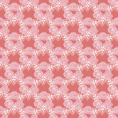 Royal seamless pattern with flowers of rose. Luxury. - vector il