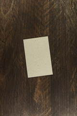Wall Mural - Grey craft business card, blank for copyspace