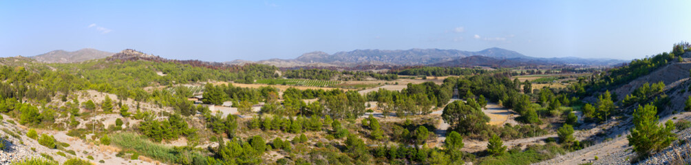 Poster - Landscape of interior of Rhodes island, Greece