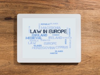 Canvas Print - Law in Europe