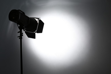 Wall Mural - Lighting equipment in empty photo studio