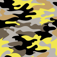 Sticker - Camouflage pattern background seamless clothing print, repeatabl