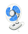 Desk air electric fan with button