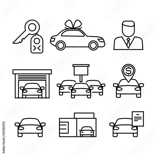 Dealerships That Buy Cars >> Car Dealerships Purchase And Sale Of Cars Line Vector Icons Dealerships That Buy Cars >> Car Dealerships Purchase And Sale Of Cars Line Vector Icons