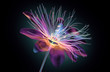 color glass flower isolated , the passion flower