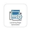 © nVadym - Landing Page Generator Icon. Flat Design.