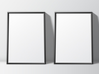 Two White Poster Templates