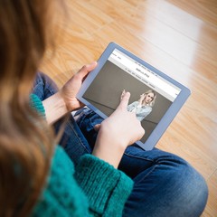 Canvas Print - Composite image of website frontpage