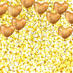 Wall Mural - Gold vector texture.
