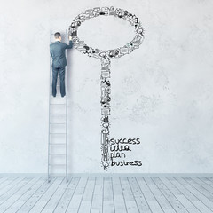 Canvas Print - Key to success concept