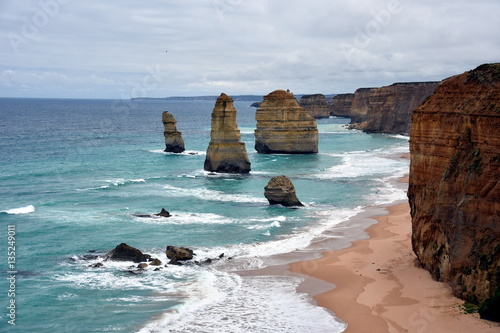 The Famous Rock Formations Called Twelve Apostles On Great Ocean Road Port Campbell Victoria Australia Natural Landmark And Tourist Attraction Of Australia Stock Photo Adobe Stock