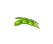 © amperespy - green soybeans and seed isolated, white background