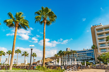 Sticker - Resort Hotel at Raouche in Beirut, Lebanon. 