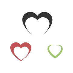 Canvas Print - heart icon vector. love symbol. valentine's day sign. flat style for graphic and web design, logo. e