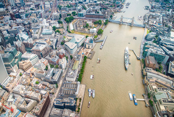 Wall Mural - London buildings along river Thames - UK