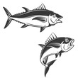 Set of tuna icons