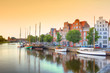 Luebeck at the river trave, Germany