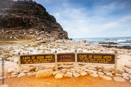 Fotografering The Cape of Good Hope on the Atlantic coast of Cape Peninsula, S