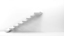 White Stairs With Arrow