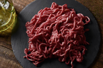 Wall Mural - raw beef ground meat