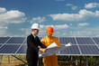 © weerajata - Engineer checking the solar panel
