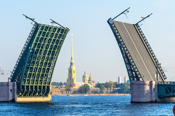 Wall Mural - Saint Petersburg bridge day light