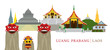 Luang Prabang, Laos, Landmarks and Pou Yer, Ya Yer (Guardian Spirits of Luang Prabang, Ceremony in Lao new year)