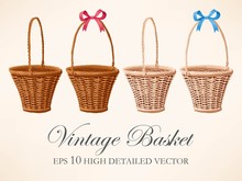 Set Of Vintage Baskets
