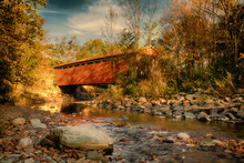 Everett Rd Summitt County, Ohio Covered Bridge Fall